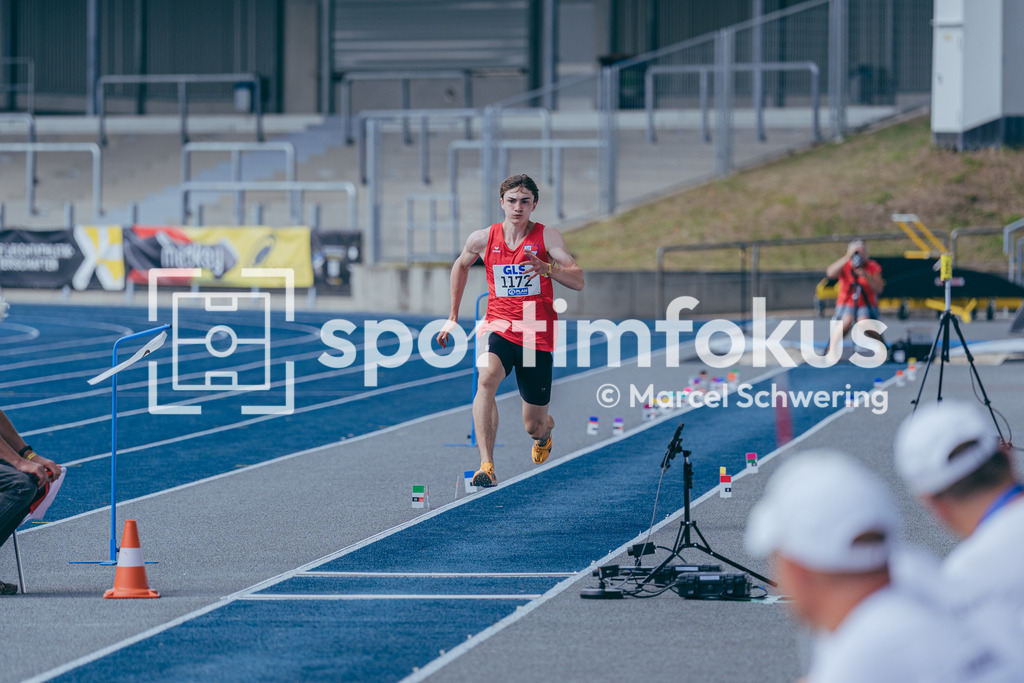 DM U23 U18 Bochum 2026 | Mattis Gerntholtz (TSV Rot-Weiß Niebüll), Dreisprung, Deutsche Meisterschaften der U18 &amp; U23 2026, Lohrheidestadion Bochum-Wattenscheid, 04.07.2026 Foto: Marcel Schwering / sportimfokus - Realisiert mit Pictrs.com