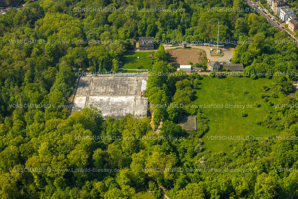 Duesseldorf240501058 | Luftbild, Park Auf der Hardt, Burgturm, Gerresheim, Düsseldorf, Rheinland, Nordrhein-Westfalen, Deutschland