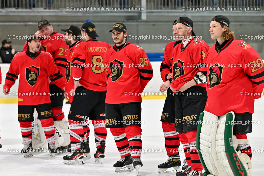Lendhafen Seelöwen vs. Spartans Althofen | Spartans Althofen Mannschaft, Lendhafen Seelöwen vs. Spartans Althofen, Lendhafen Seelöwen vs. Spartans Althofen am 14.02.2025 in Ferlach (HTC Eishalle Ferlach), Austria, (Photo by Bernd Stefan)