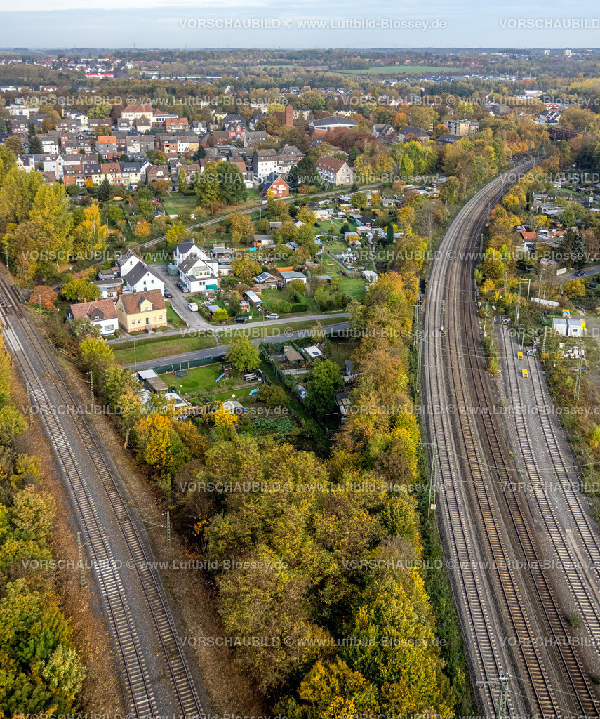 Hamm221012495 | Luftbild, Kleingartenanlage Nordenstiftsweg, Zwischen den Bahnen, Heessen, Hamm, Ruhrgebiet, Nordrhein-Westfalen, Deutschland