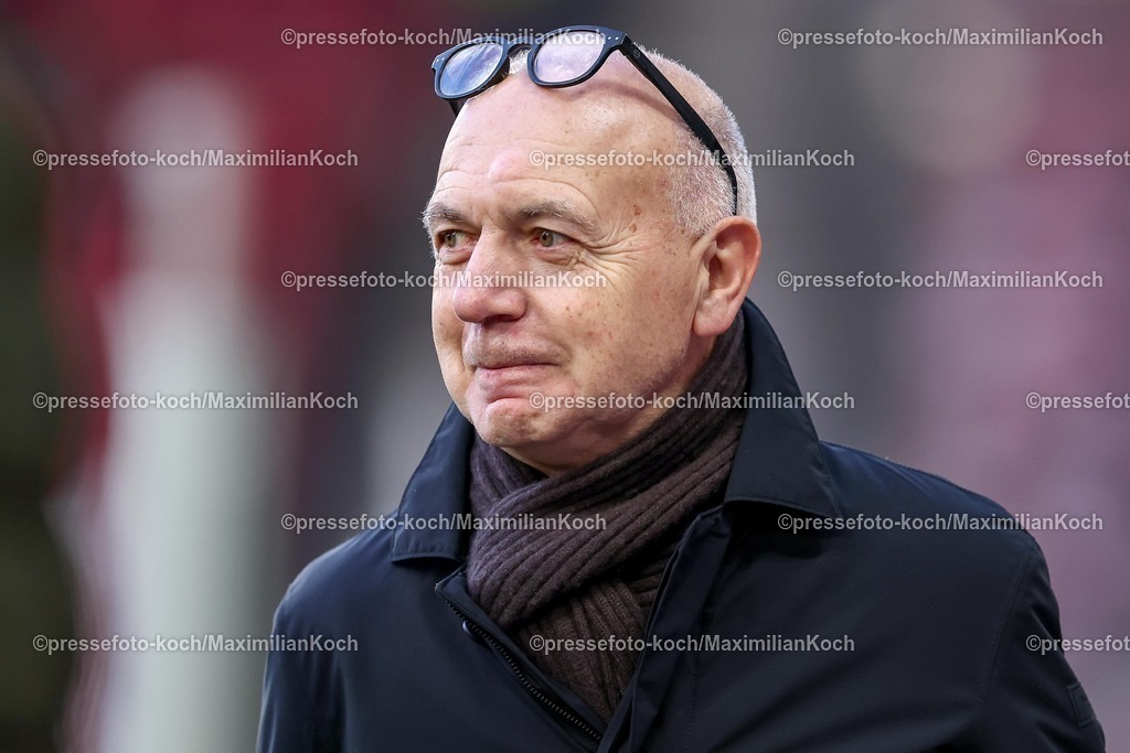 DFB30032600010 | 30.03.2026, Fußball, Länderspiel, Deutschland - Ghana, MHP-Arena (Stuttgart), Saison 2025 2026: Präsident des deutschen Fußball-Bundes: Bernd Neuendorf DFB regulations prohibit any use of photographs as image sequences and or quasi-video.
