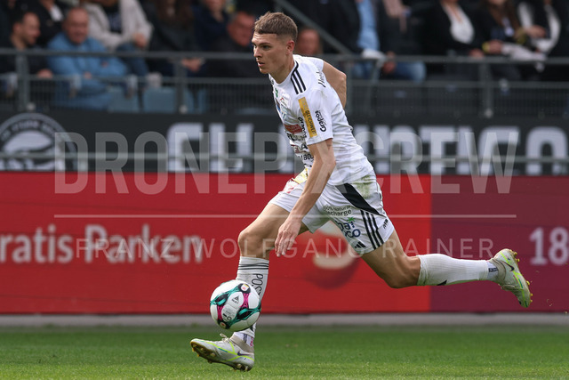 SK Puntigamer Sturm Graz vs TSV Egger Glas Hartberg – Championship Group    | Graz, Austria, 12.Apr.26 - SOCCER - ADMIRAL Bundesliga, SK Puntigamer Sturm Graz vs TSV Egger Glas Hartberg. The image shows Elias Havel (Hartberg).    