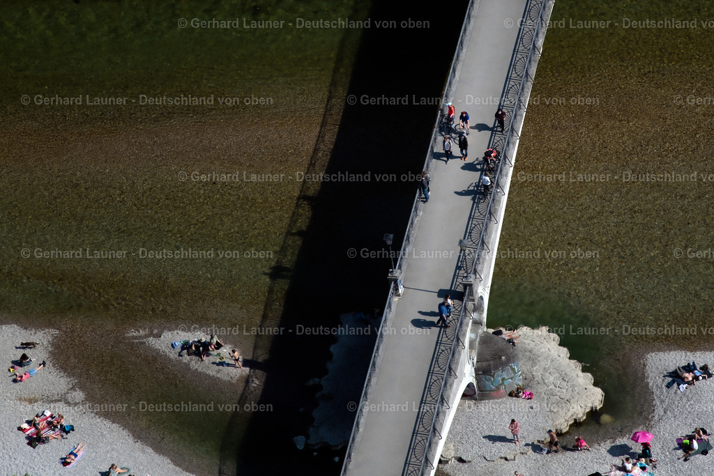 4025032 | Kabelsteg über die Isar, München im Bundesland Bayern