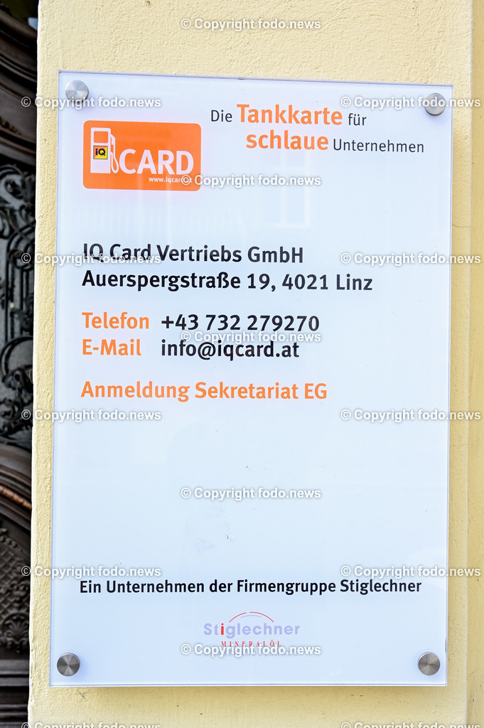 Mineraloelunternehmen_ Linz_ 05.07.2023-9 | 05.07.2023, Linz, AUT, Mineraloelunternehmen, im Bild Stiglechner, Minaeraloelgrosshandelshaus, Julius Stiglechner, Schild