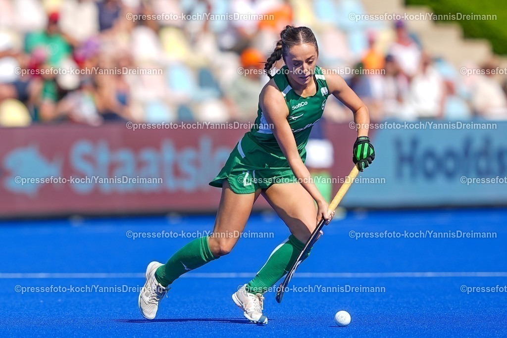 xydrx09082503011 | 09.08.2025, xydrx, Frauen EuroHockey Championship 2025, Gruppenphase, Gruppe a, Niederlande - Irland, Sparkassenpark Mönchengladbach: Matie Mckee (IRL #21)