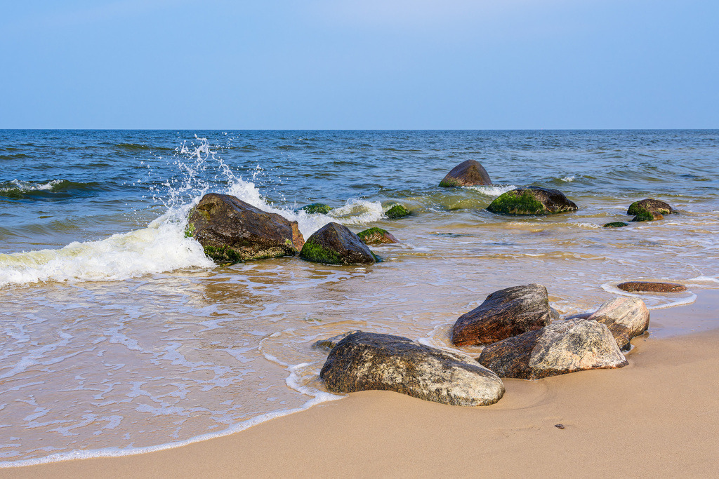 Steine am Strand von Bansin auf der Insel Usedom | Steine am Strand von Bansin auf der Insel Usedom.
