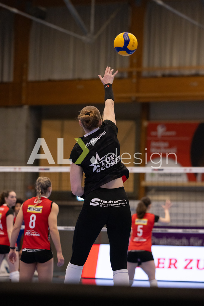 Volleyball I Frauen I Saison 2025-2026 I Volleyball NLA | Women I 1/2 Finals I  VC Kanti Schaffhausen - Sm'Aesch Pfeffingen I 18.03.2026 | 9 Jordan Lockwood (USA) (VC Kanti Schaffhausen) – Diagonal - Realisiert mit Pictrs.com