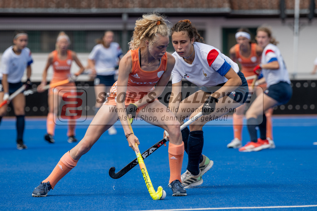 SFE_20230715_0368 | EuroHockey EM U18 Girls France vs Netherlands am 15.07.2023 in Krefeld (Gerd-Wellen-Hockeyanlage), Photo: Stephan Fehrmann 2023 (Sports-Gallery)