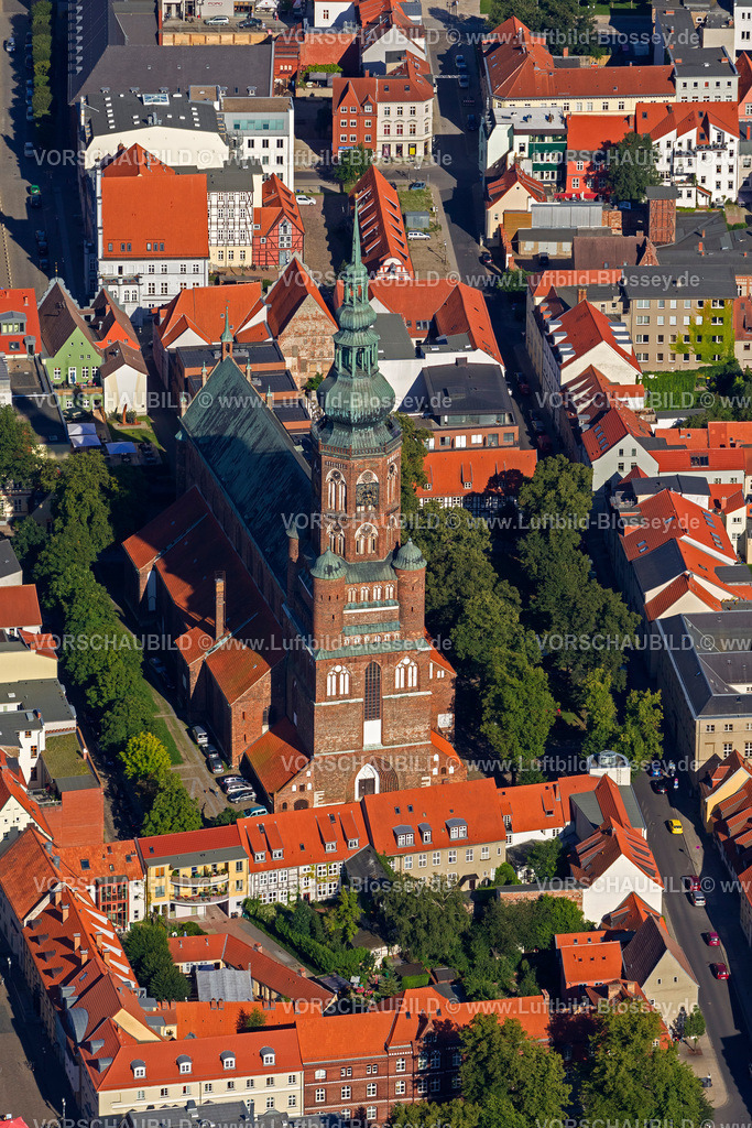 Greifswald12084030 | Greifswalder Dom St.Nikolai, Der Dom St. Nikolai (um 1263) ist zugleich die größte Kirche der Stadt, Gründungsort der Universität und Predigtkirche des Bischofs der PEK, Mitte, Zentrum,  Greifswald, Mecklenburg-Vorpommern, Deutschland, Europa