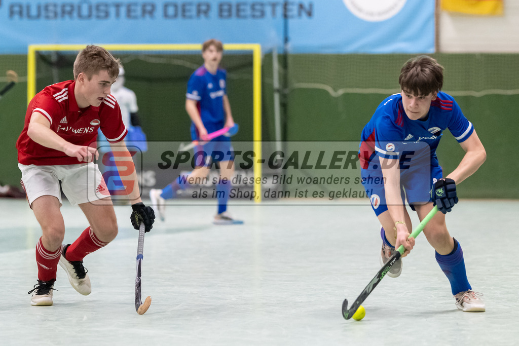 SFE_20230305_0068 | Deutsche Meisterschaft Männliche U16 Halle 2023 am 05.03.2023 in Köln (KTHC Stadion Rot-Weiss Köln Tennis and Hockey Club), Photo: Stephan Fehrmann 2022 (Sports-Gallery)