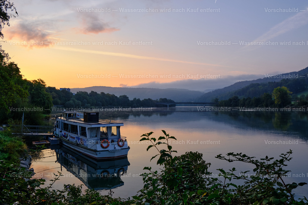 Hochrhein | Morgens am Hochrhein bei Laufenburg an der Schweizer Grenze - Realisiert mit Pictrs.com