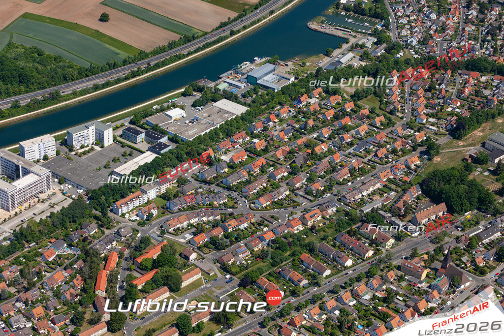 Aktuelles Luftbild von Gebersdorf Nürnberg - Die Luftaufnahme wurde 2020 mittels UL-Flugzeug erstellt ( keine Drohne ) - hochauflösende Kamera-Systeme von  Canon -Beste Qualität - Für grossformatige Ausdrucke geeignet. Die Geschenkidee !
