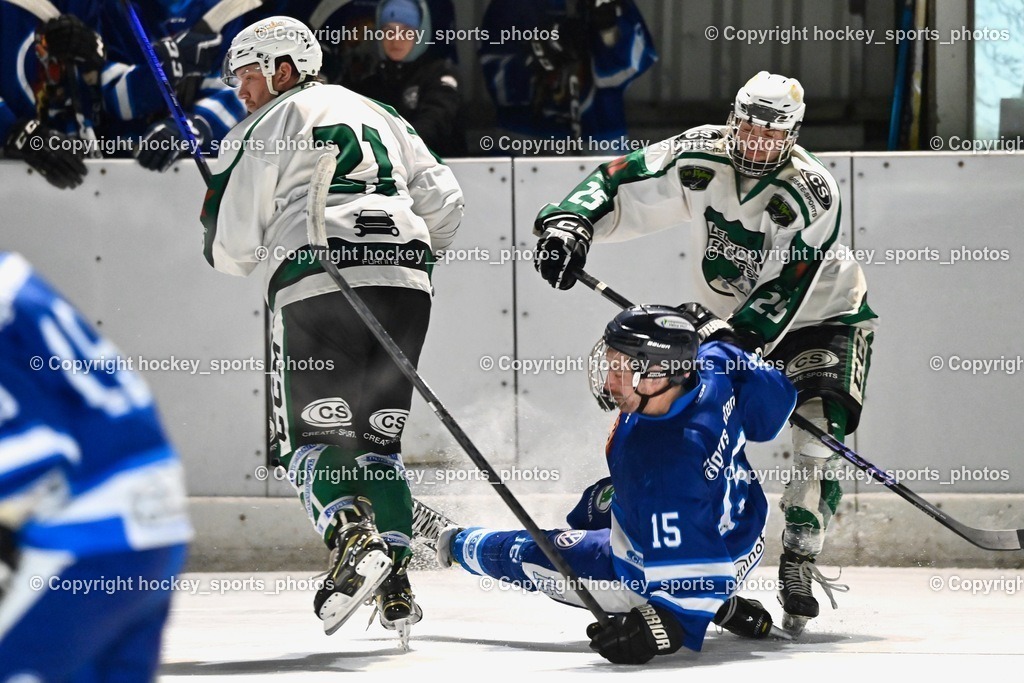 EC Ice Tigers Paternion vs. DSG Ledenitzen Faakersee 14.1.2024 | #21 Moser Sandro, #15 Rauter Johann, #25 Ahammer Benjamin