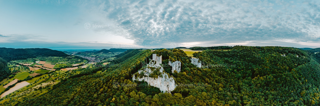 Ruine Reussenstein im Sonnenaufgang | löwenblicke | shop