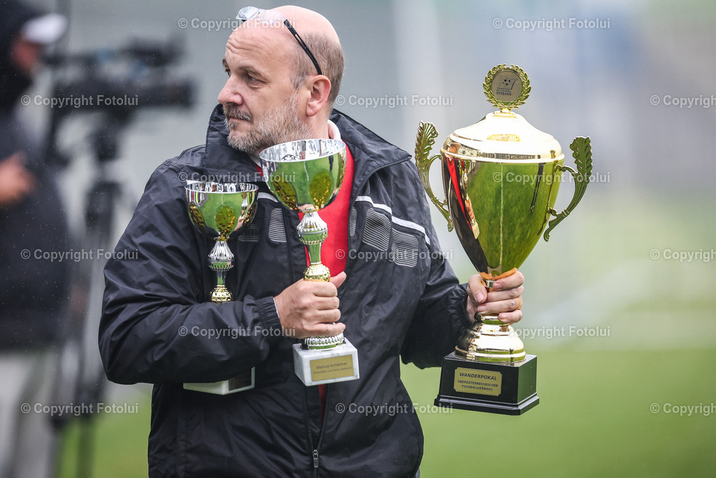 A-BINDER_20240601_0066 | St.Stefan,AUSTRIA,01.June.24 - SOCCER - Zaunergroup OOE Ladies Cuo, LASK vs FCPS. Image shows zher trophies.Photo: Sportmediapics.com/ Manfred Binder