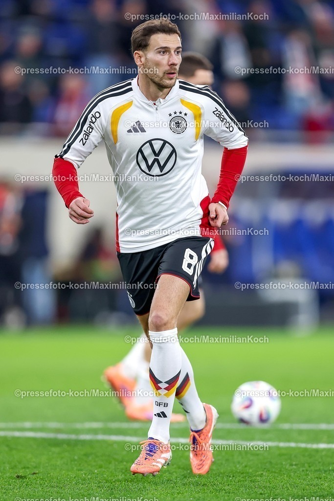 DFB14112503095 | 14.11.2025, Fußball, Länderspiel, WM-Qualifikation Europa, Deutschland - Luxemburg, Stade de Luxembourg (Croix de Gasperich, Luxemburg), 9. Spieltag, Saison 2025 2026: Leon Goretzka (GER #08)  Regulations prohibit any use of photographs as image sequences and or quasi-video.