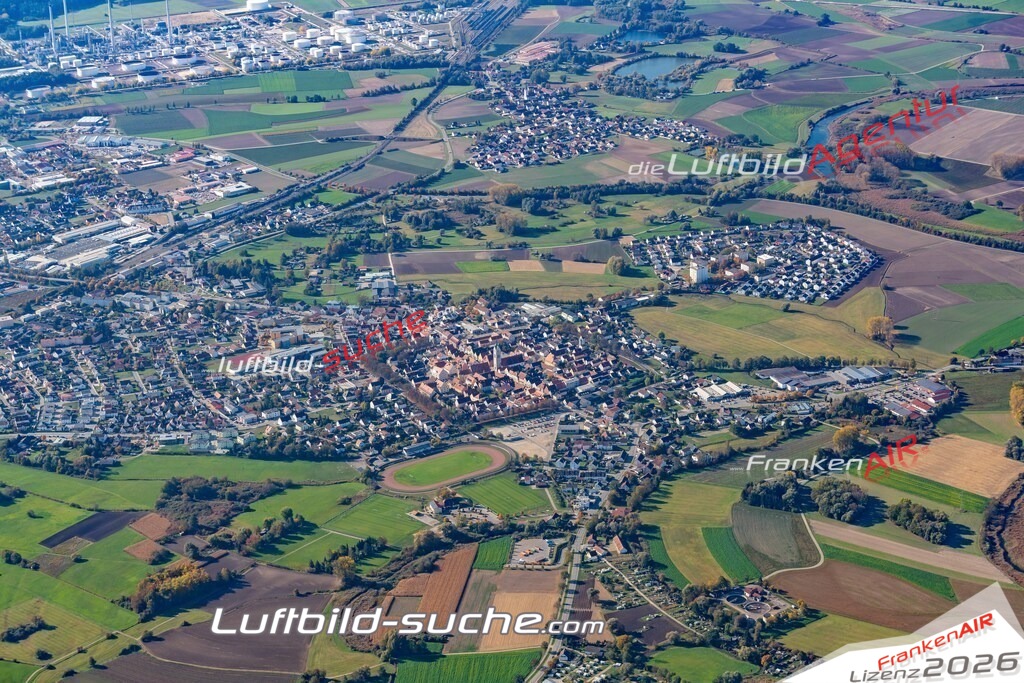 aktuelles Luftbild von Badgoegging Neustadt-donau - Luftaufnahme wurde 2018 von https://frankenair.de mittels Flugzeug (keine Drohne) erstellt.