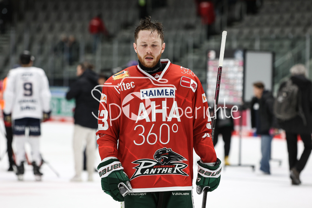 Augsburger Panther - Adler Mannheim | niedergeschlagene Panther nach der Heimniederlage gegen Mannheim / War das schon der Abstieg / Simon SEZEMSKY (AEV #93)