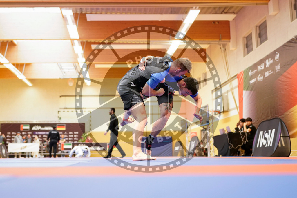 20240203PBB08366 | Fighters compete during the Brazilian Jiu-Jitsu Championship of the AJP Tour in Maintal by Frankfurt am Main, Germany, on February 2, 2024.