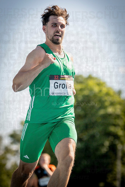 Juniorengala 2026; Mannheim, 13.06.2026 | MANNHEIM, GERMANY - JUNE 13, 2026 :  Phil Grolla (GER/VfL Wolfsburg) competing in the para 100m during the Juniorengala 2026 at Michael-Hoffmann-Stadion on June 13, 2026 in Mannheim, Germany.