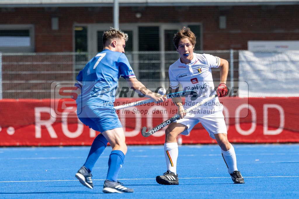 SFE_20230708_0044 | EuroHockey EM U18 Boys Belgium vs Scotland am 08.07.2023 in Krefeld (Gerd-Wellen-Hockeyanlage), Photo: Stephan Fehrmann 2023 (Sports-Gallery)