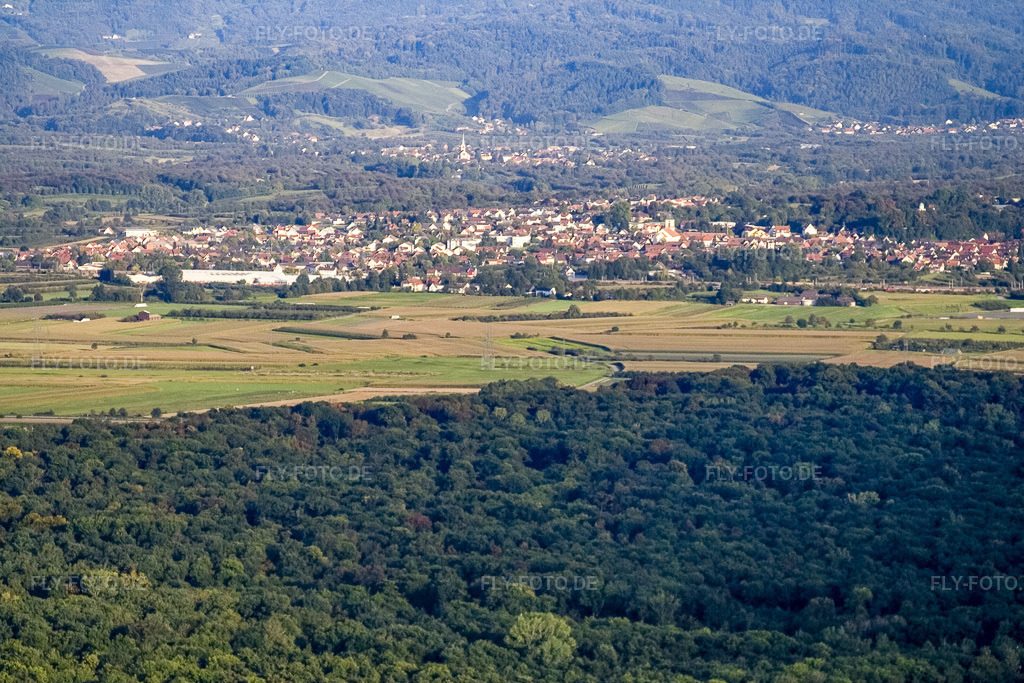 Luftbild: Ortsansicht von Westen in Renchen im Bundesland Baden-Württemberg in Deutschland. Foto: IMG_8158.jpg vom 15.09.2007 durch Werner Riehm/FLY-FOTO.de