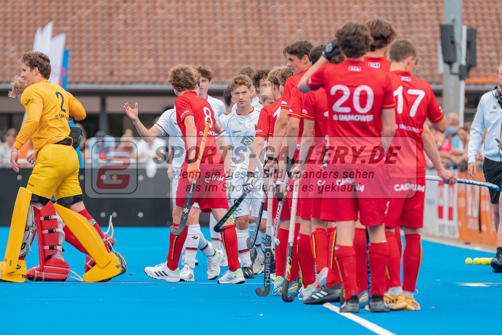 HK_20230716_102787 | Euro Hockey MU18 Boys Finale Belgium vs Germany Championship Girls &amp; Boys am 16.7.2023 CHTC , Krefeld ,