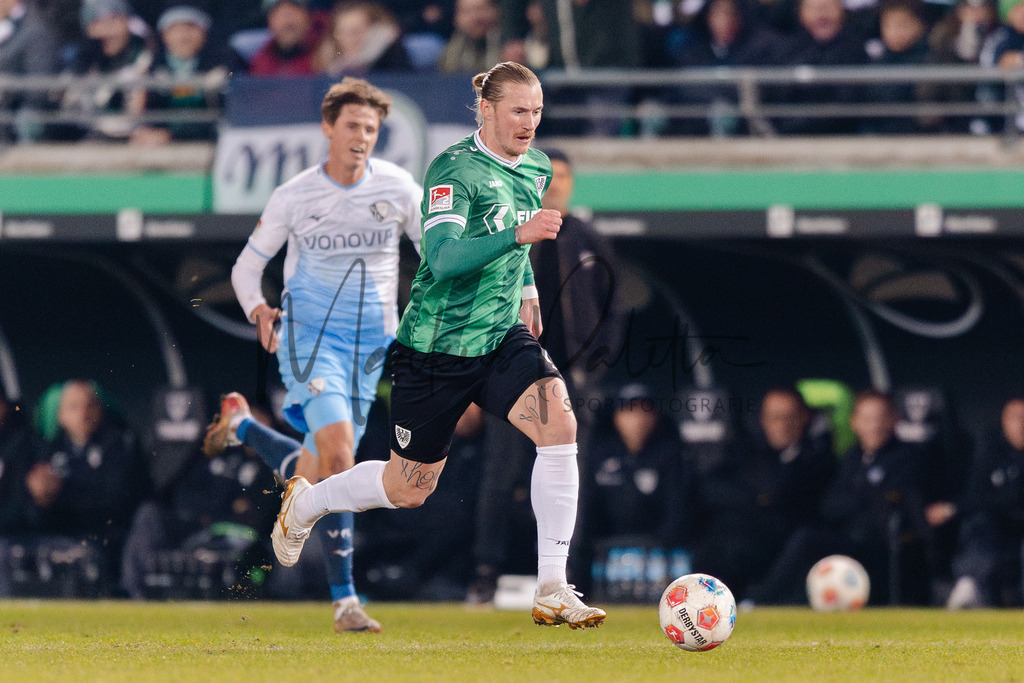 2. Bundesliga, Saison 2025/26, 21. Spieltag: SC Preußen Münster - VfL Bochum | Münster, 06.02.2026: 2. Bundesliga, 21. Spieltag, SC Preußen Münster gegen VfL Bochum im LVM-Preußenstadion in Münster. Foto: sportfotografie.ms | Markus Paletta - Realisiert mit Pictrs.com