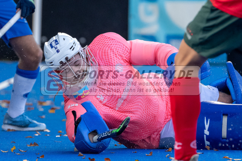 HK_20241019_107873 | 1. Bundesliga Herren Crefelder HTC - Großflottbeker THGC am 19.10.2024 CHTC, Krefeld , Nicolas Wellan Torwart ( GTHGC #21 )