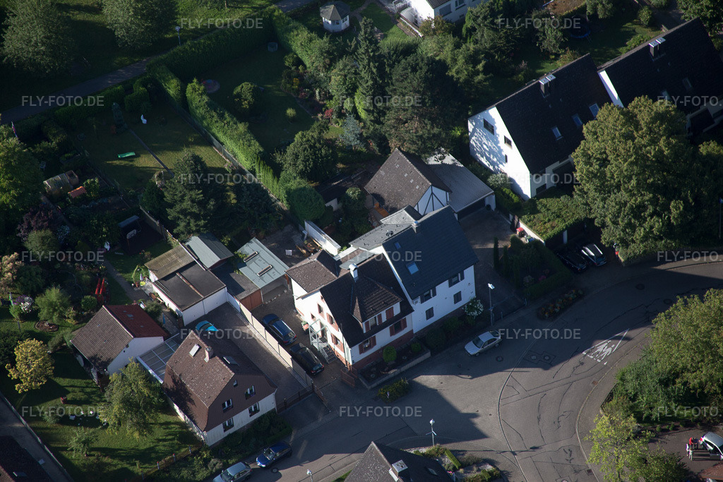 Luftbild: Hohenwettersbach, Neuer Weg im Ortsteil Hohenwettersbach in Karlsruhe im Bundesland Baden-Württemberg in Deutschland. Foto: IMG_092919.jpg vom 13.08.2016 durch Werner Riehm/FLY-FOTO.de