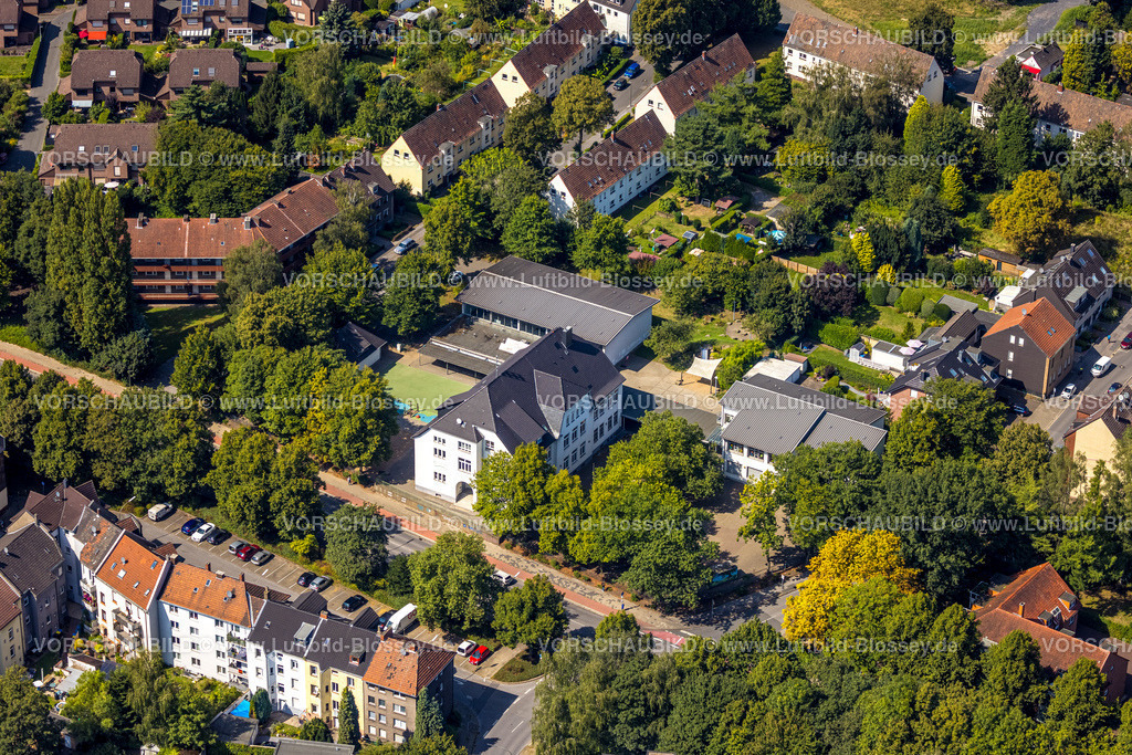 Gelsenkirchen240808510GE-Nord | Luftbild, Astrid-Lindgren-Schule Grundschule, Erle, Gelsenkirchen, Ruhrgebiet, Nordrhein-Westfalen, Deutschland