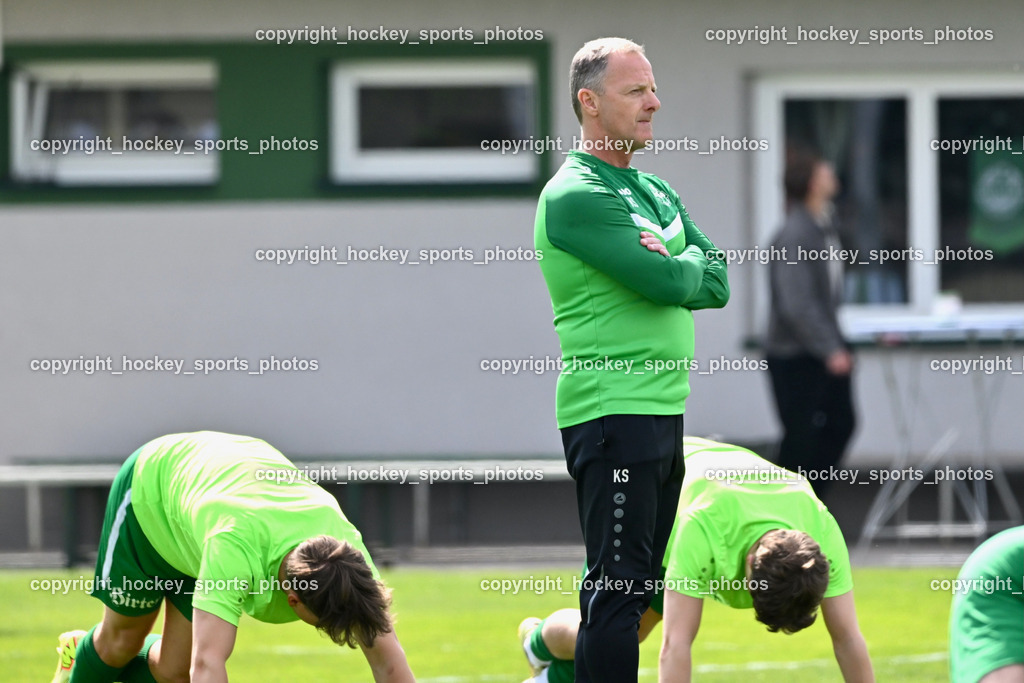 Donau Klagenfurt vs. SAK | Headcoach SV Donau Kurt Stuck, SV Donau Klagenfurt vs. SAK, SV Donau Klagenfurt vs. SAK am 11.04.2026 in Klagenfurt (Sportplat Donau ), Austria, (Photo by Bernd Stefan)