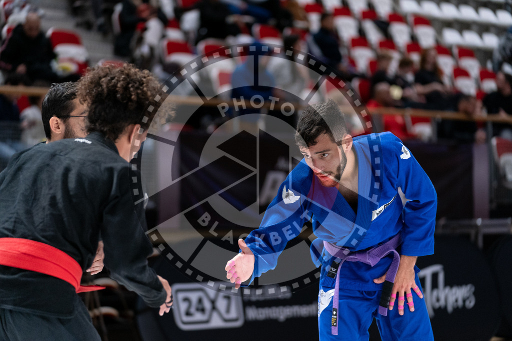 20241012PBB1513 | Athletes compete during the AJP Tour Europe Continental Jiu-Jitsu Professional Championship on October 12, 2024 in Almere near Amsterdam, Netherlands. © Chiara Dazi / photoblackbelt