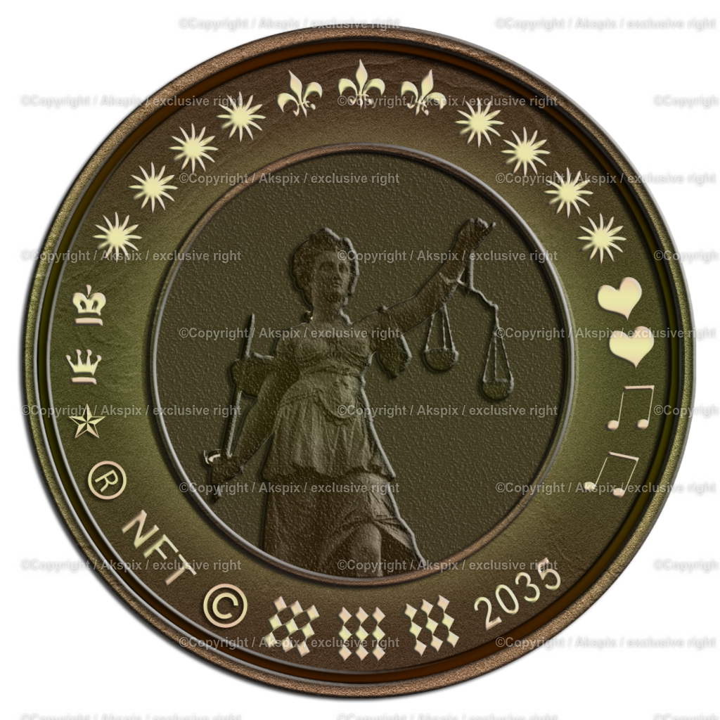 NFTs_Coin-Statu-Law-2035 | Die Bildagentur Akspix ist eine Online-Bildagentur und bietet professionelles und kreatives Bildmaterial Royalty free und Rights Managed. Bildarchiv Akspix bietet eine große Auswahl an kreativen und klassischen Motiven.Frankfurt Fotograf, Fotoshooting