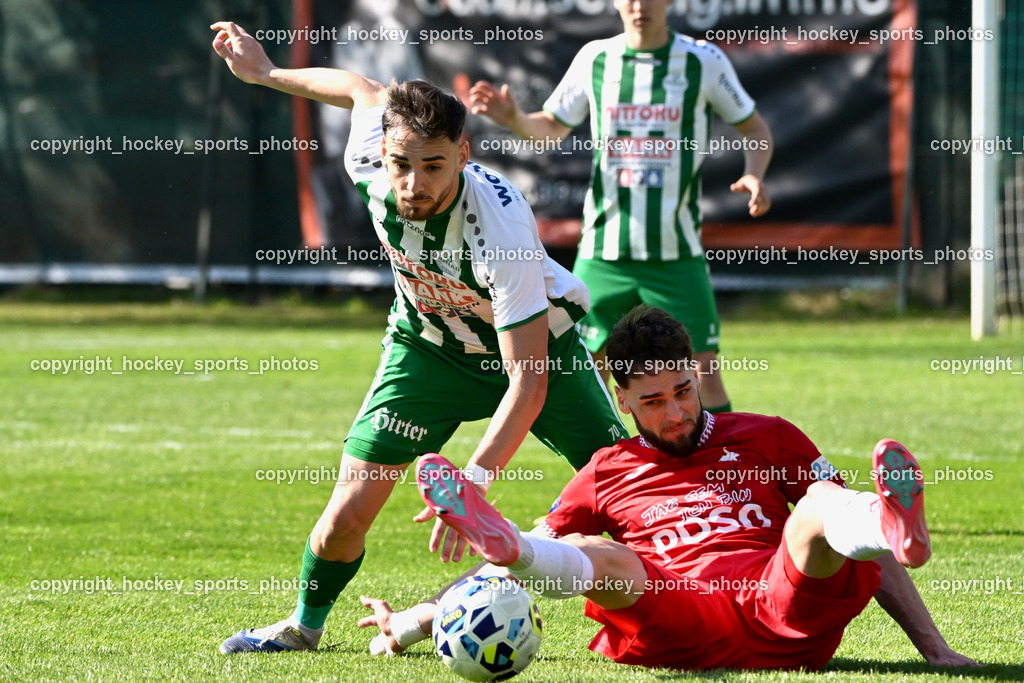 SV Donau Klagenfurt vs. SAK | #24 Jovan Koprivica SAK, #70 Melvin Osmic SV Donau,  SV Donau Klagenfurt vs. SAK, SV Donau Klagenfurt vs. SAK am 11.04.2026 in Klagenfurt (Sportplat Donau ), Austria, (Photo by Bernd Stefan)