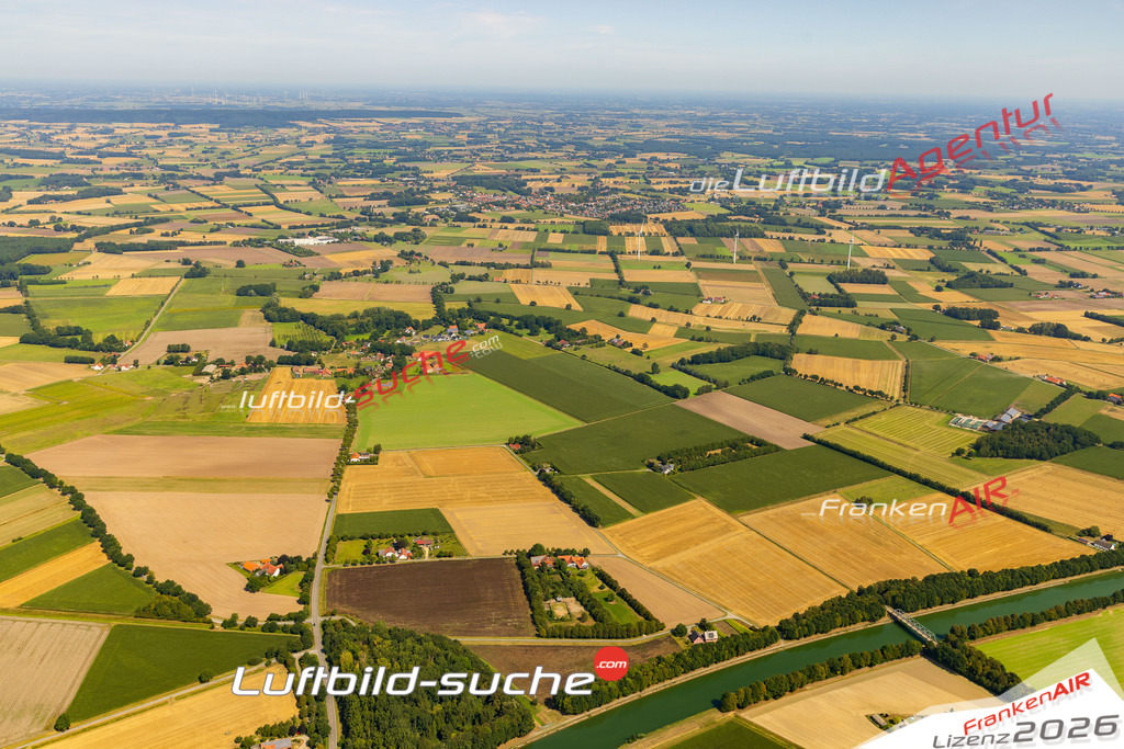 Schrägluftbild  Wimmer  Bad Essen - Das Luftbild wurde 2025 vom UL-Flugzeug heraus erstellt (ohne Drohne- keine Drohnenaufnahme ) - Hochauflösende Luftaufnahme -Nicht vergleichbar mit Google Maps oder Satelittenbilder- Die Geschenkidee !Mit Lizenz und Bildrechte bestellbar