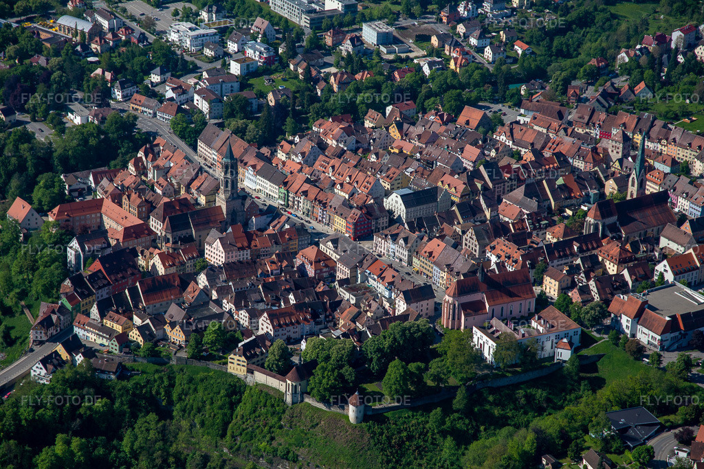 Luftbild: Altstadt in Rottweil im Bundesland Baden-Württemberg in Deutschland. Foto: IMG_114467.jpg vom 30.05.2019 durch Werner Riehm/FLY-FOTO.de