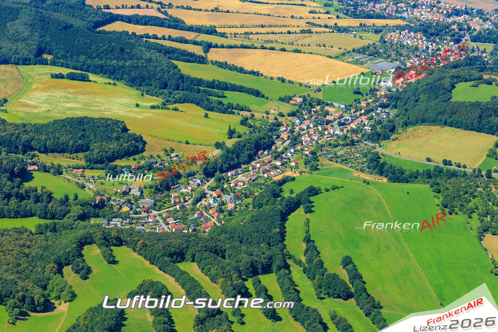 Luftbild von Lungwitz Kreischa - Luftaufnahme wurde 2016 von https://frankenair.de mittels Flugzeug (keine Drohne) erstellt - die Geschenkidee