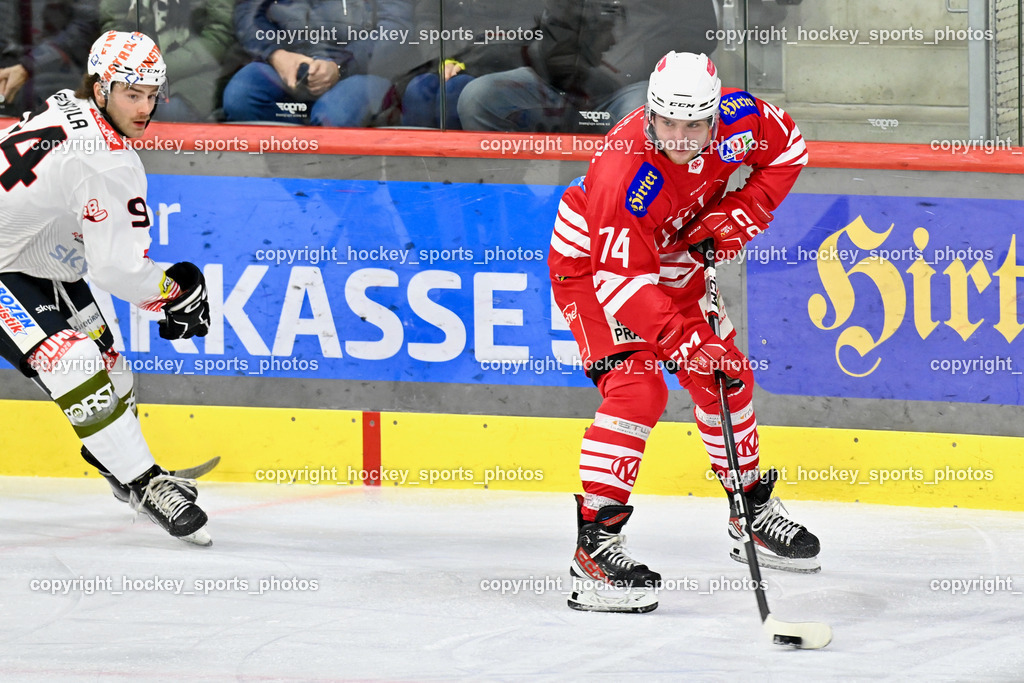 EC KAC Future Team vs. Rittner Buam 16.11.202 | #94 Szypula Ethan, #74 Klassek Stefan