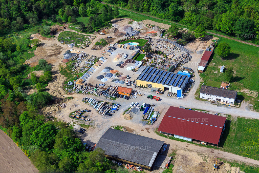 Luftbild: Palatinum Landschafts u. Gartendesign in Hagenbach im Bundesland Rheinland-Pfalz in Deutschland. Foto: IMG_078405.jpg vom 08.05.2015 durch Werner Riehm/FLY-FOTO.dePalatinum