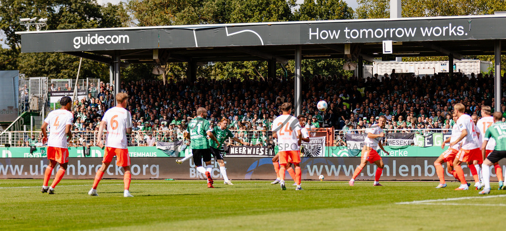 2. Bundesliga, Saison 2025/26, 5. Spieltag : SC Preußen Münster - Fortuna Düsseldorf | Münster, 14.09.2025: 2. Bundesliga, 5. Spieltag, SC Preußen Münster gegen Fortuna Düsseldorf im LVM-Preußenstadion in Münster. Foto: sportfotografie.ms | Markus Paletta - Realisiert mit Pictrs.com
