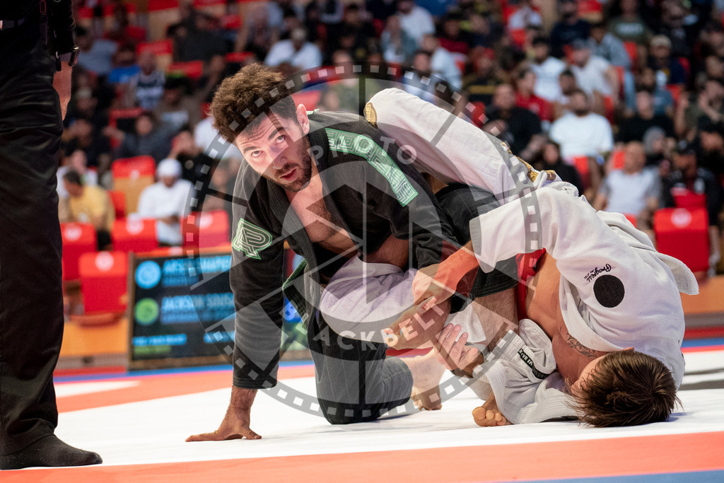 20231107PBB6144 | Fighters compete during the AJP World Master Championship in the Mubadala Arena in Abu Dhabi, Arab United Emirates, on November 7, 2023.