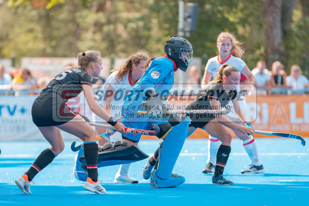 HK_20230715_102686 | Euro Hockey WU18 SF2 Spain vs Germany Championship Girls &amp; Boys am 15.7.2023 CHTC , Krefeld ,
