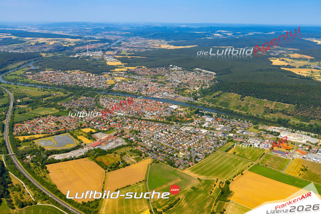 Das Luftbild zeigt :  Wörth am Main - Die Luftaufnahme wurde 2023 vom UL-Flugzeug aus erstellt ( keine Drohne ) - Hochauflösende Luftaufnahme - Für grossformatige Ausdrucke geeignet. Die Geschenkidee !Mit Lizenz und Bildrechte bestellbar