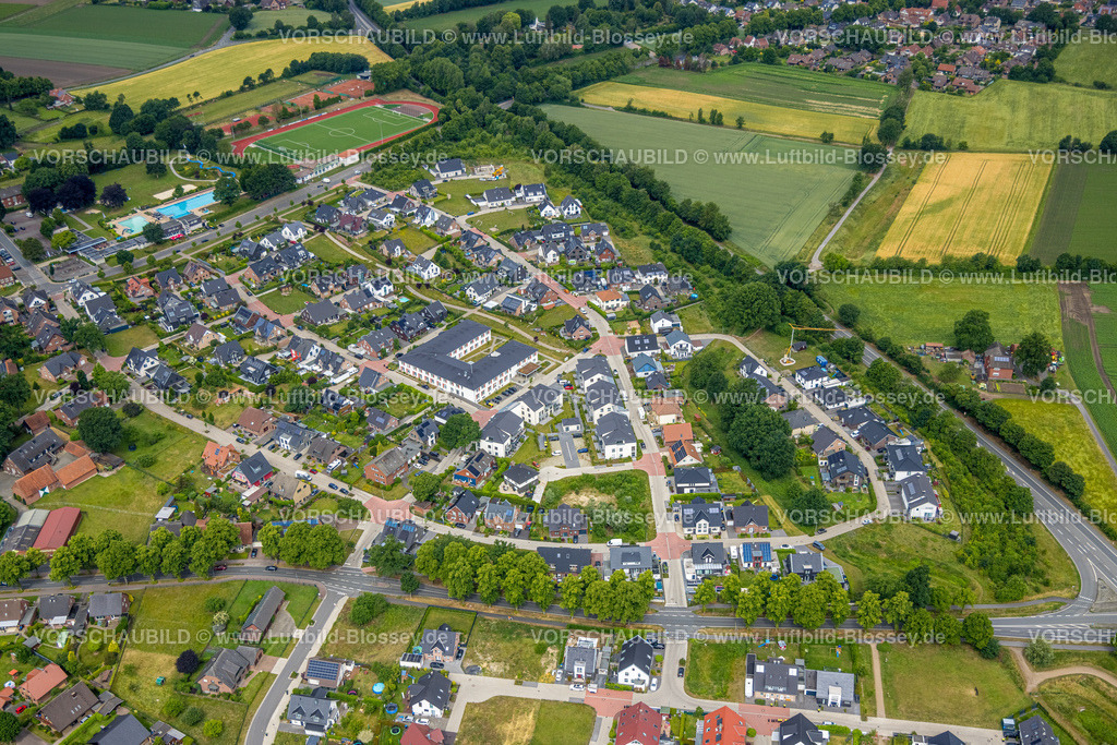 Haltern220604404 | Luftbild, Seniorenresidenz Alloheim, Neubau Wohngebiet Elterbreischlag Sythen, Haltern am See, Ruhrgebiet, Nordrhein-Westfalen, Deutschland