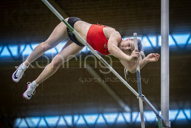 Indoor Meeting Dortmund, 08.02.2026 | DORTMUND, GERMANY - FEBRUARY 8:  Pole vaulter Naya Füllers (TSV Bayer 04 Leverkusen) during the Indoor Meeting Dortmund at the Helmut-Koernig-Halle on February 8, 2026 in Dortmund, Germany. (Photo by Axel Kohring/Beautiful Sports Int.)