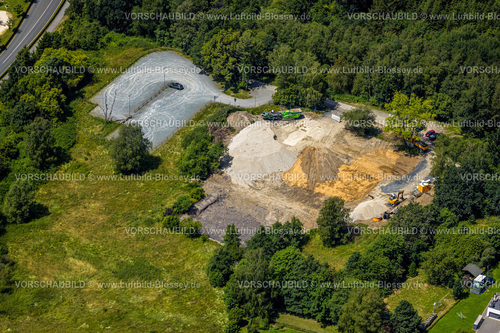 Sundern240708978 | Luftbild, Baustelle ehemaliges Freibad am Sorpesee, Amecke, Sundern, Sauerland, Nordrhein-Westfalen, Deutschland