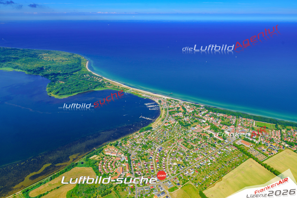 Das Luftbild der Stadt Rerik wurde 2018 vom Flugzeug heraus erstellt (keine Drohne) Aufnahmehöhe ca.400 Meter- hohe Auflösung für beste Druck-Qualität