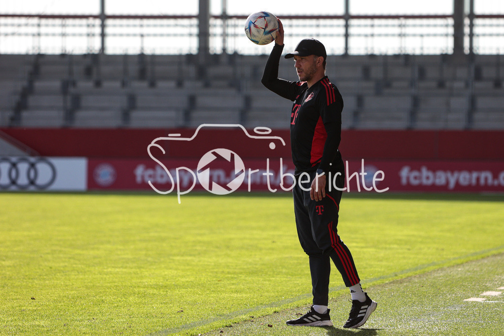 FC Bayern Muenchen U19 - VfB Stuttgart U19 | Bayern Trainer Danny GALM in Aktion