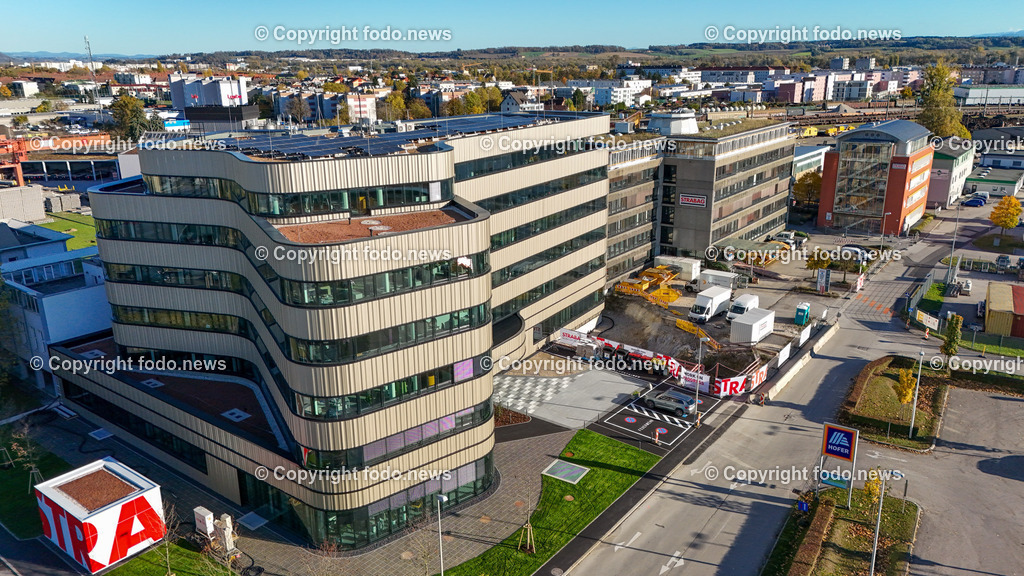 Strabag_ Linz_ 06.11.2023-21 | 06.11.2023, Linz, AUT, Strabag, im Bild Strabag, Bauunternehmen, Altbau, Neubau


Drohne